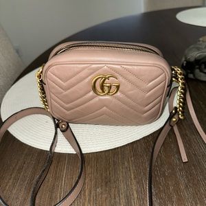 Gucci Marmont Crossbody Tan